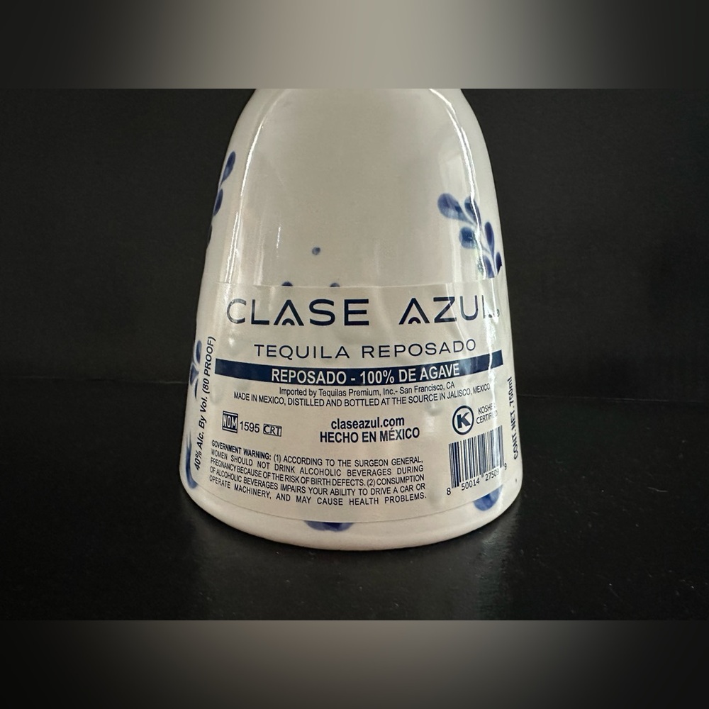 New Empty Clase Azul Tequila Reposado Bottle 750ML Hand Painted Decoration - Picture 6 of 14